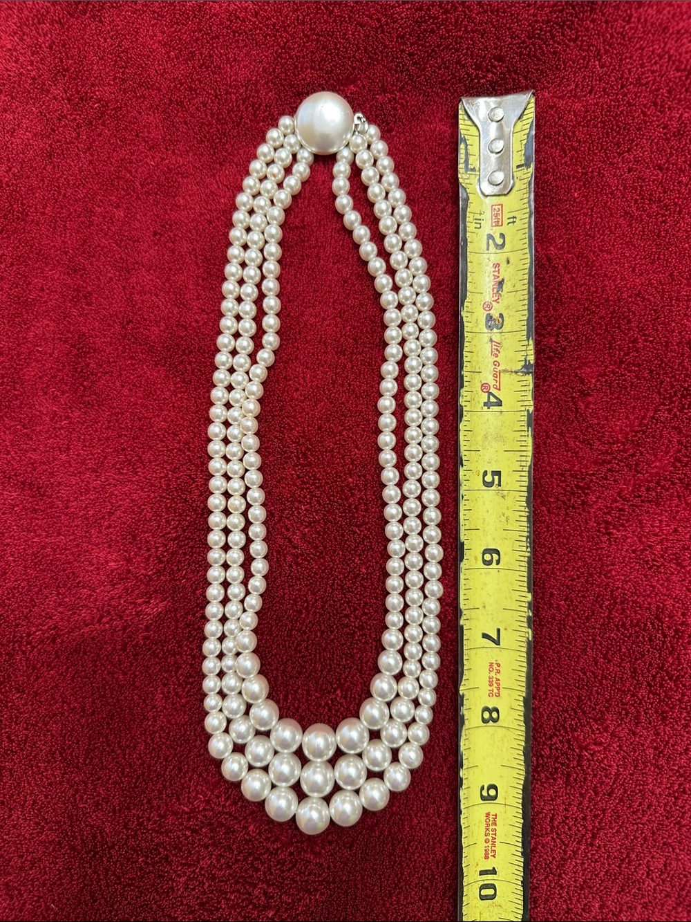 Classic Multi-Strand White Pearl Necklace - Unbranded - Picture 2 of 2